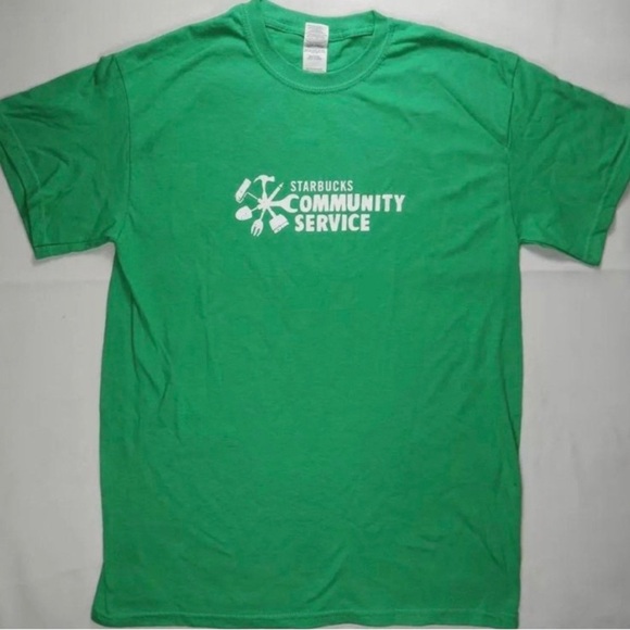 Starbucks Tops - New Starbucks Official Unisex Green Tee Short Sleeve Community Service XS